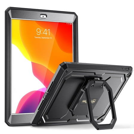 Fintie Tuatara Magic Ring Case for iPad 9th / 8th / 7th Generation (2021/2020/2019) 10.2 Inch - 360 Degree Rotating Fully-Body Rugged Cover with Built-in Screen Protector