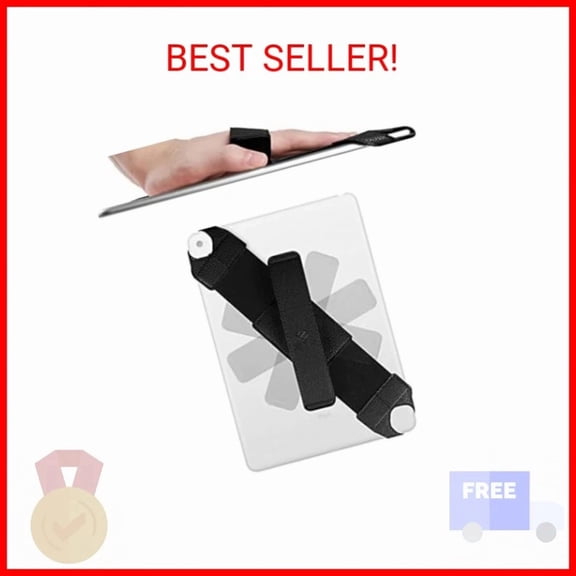 BUTTERFLY- Fintie Universal Tablet Hand Strap Holder, 360 Degrees Swivel Pu Leather Handle