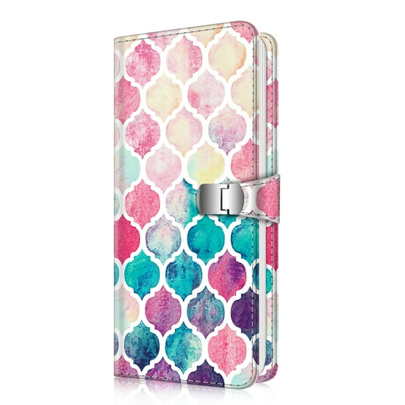 Fintie Wallet Photo Album for Fujifilm Instax Square, 64 Pockets Snap Fastener Album for Fujifilm Instax Square SQ6 SQ10 SQ20 Instant Camera & SP-3 Mobile Printer 3.4 x 2.8 Inch Film