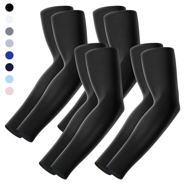 Finvizo 4 Pairs Sun Protection Sleeves to Cover Arms Cooling Sports ...