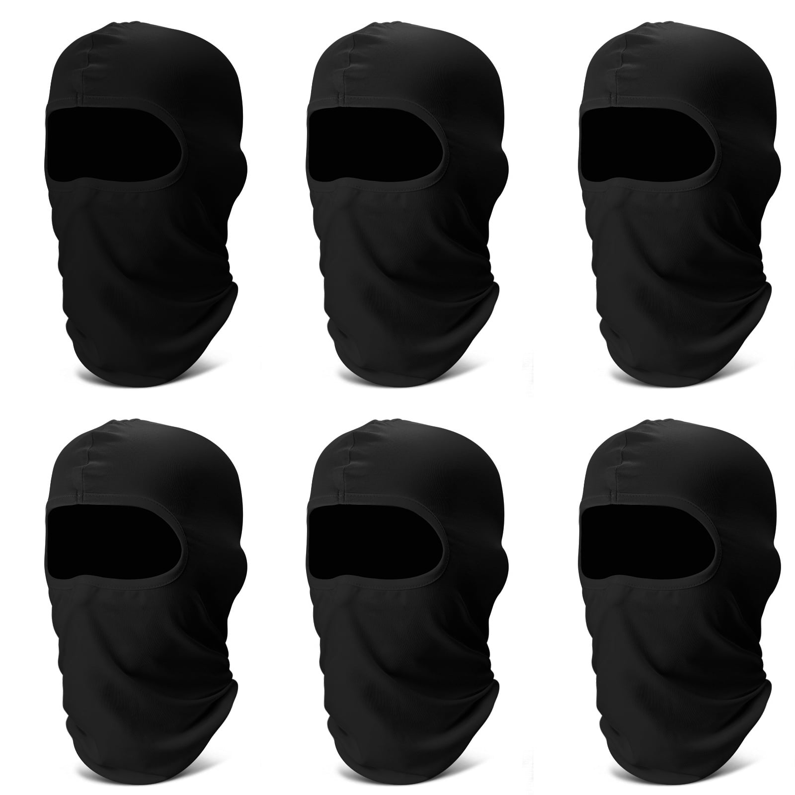 Finvizo 6 Pack Balaclava Ski Face Mask: Cooling Neck Gaiter Full Head Mask Face Cover