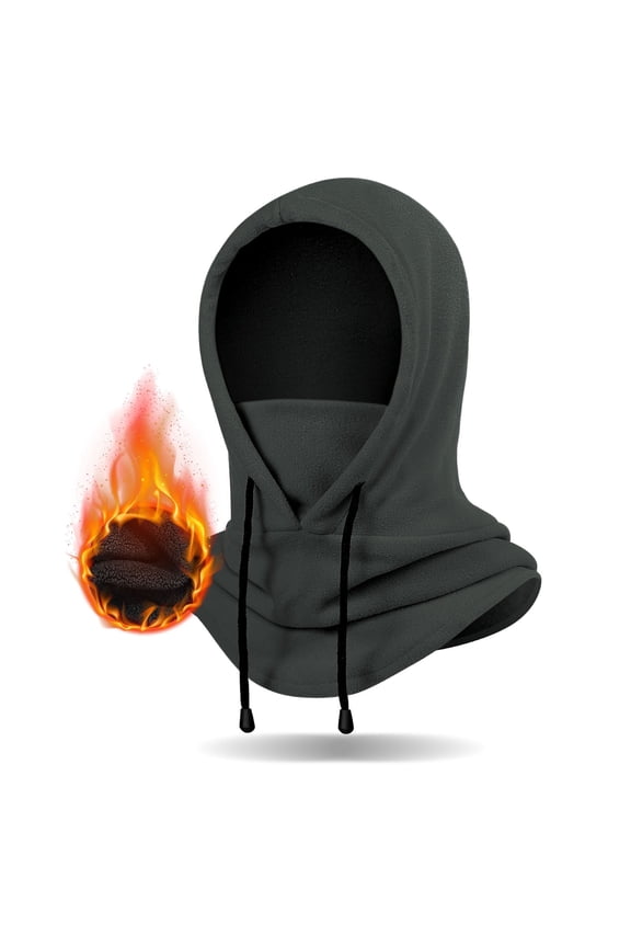 Winter Balaclava Ski Mask: Hood Hats Fleece Balaclava Face Mask Men Women Warm Face Cover for Cold Weather Gear, Grey