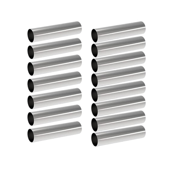 Fiocias 15x Stainless Steel Cannoli Form Tubes Cannoli Tubes Shells for Pancake Pastry