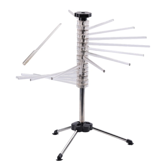 Fiocias 16 Rotatable Arms Pasta Drying Rack Spaghetti Noodle Dryer Stand Hanging Holder Transparent