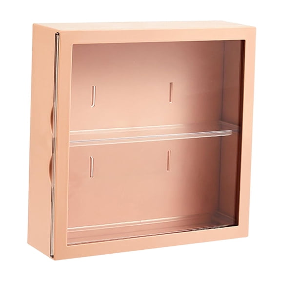 Fiocias 2 Layer Clear Display Case Organizer Wall Mounted Display Box Countertop Cabinet Coffee