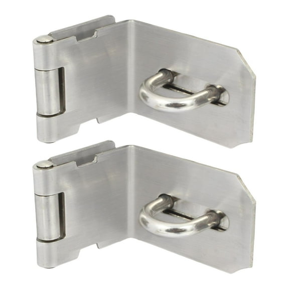 Fiocias 2 Pieces Door Lock Hasp latches Padlock Hasp latches Universal 90 Degree Locking