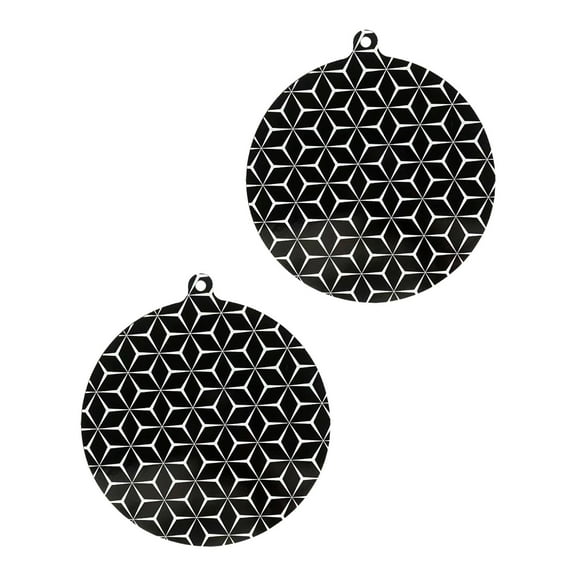 Fiocias 2 Pieces Induction Hob Protector Mat Silicone Fiberglass Anti-Scratch Protective 22CM