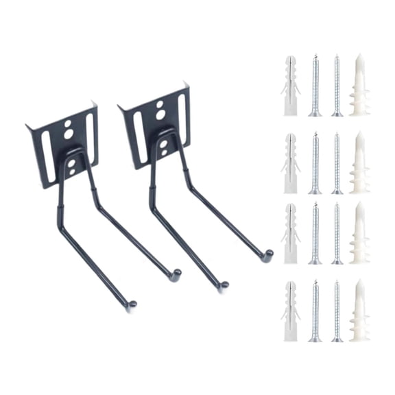 Fiocias 2Pcs Heavy Duty Garage Hooks Utility Hooks Hanging Organization Storage Hanger Long Hooks