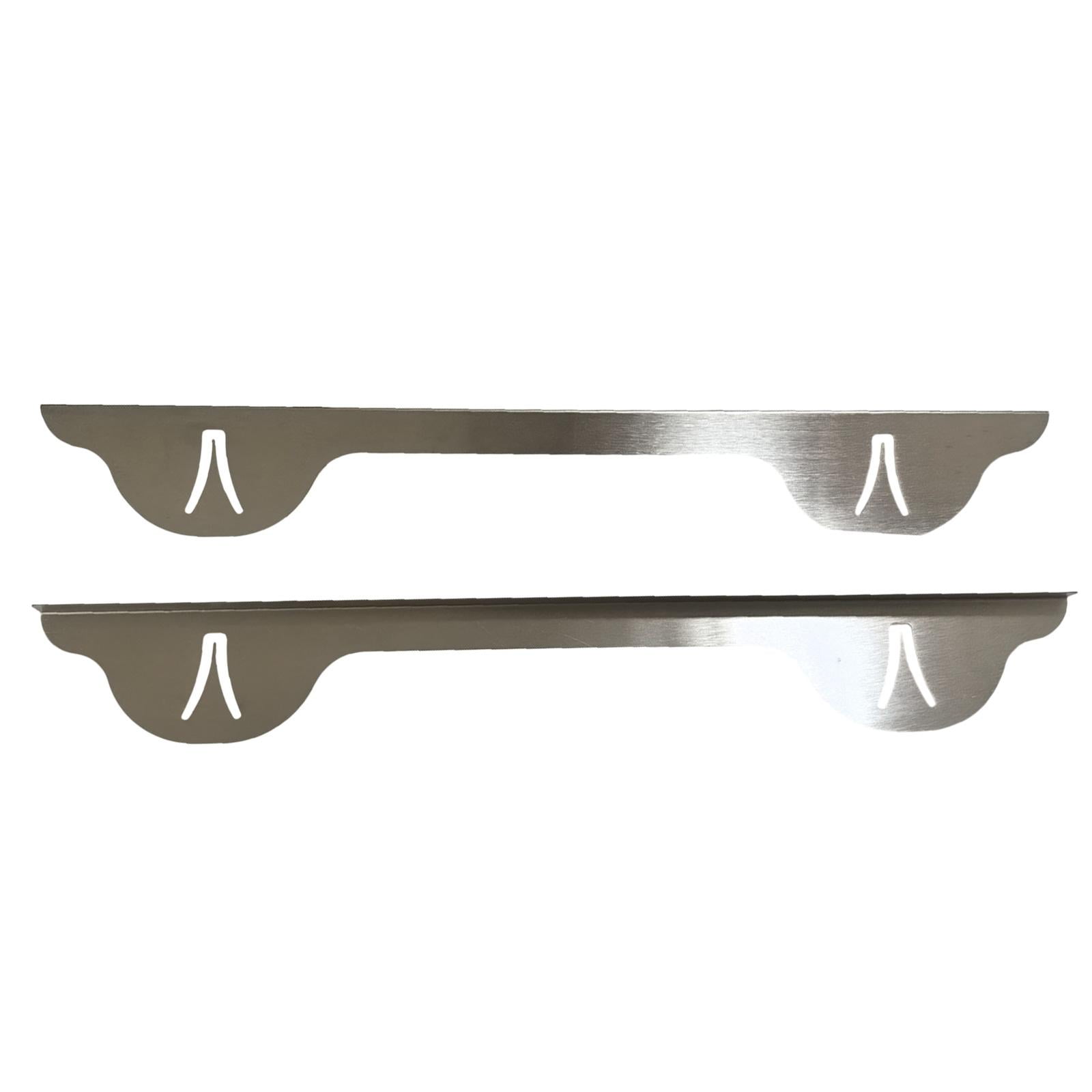 Fiocias 2Pcs Stainless Steel Stove Gap Covers Edge Gap Cover Lightweight Heat Resistant