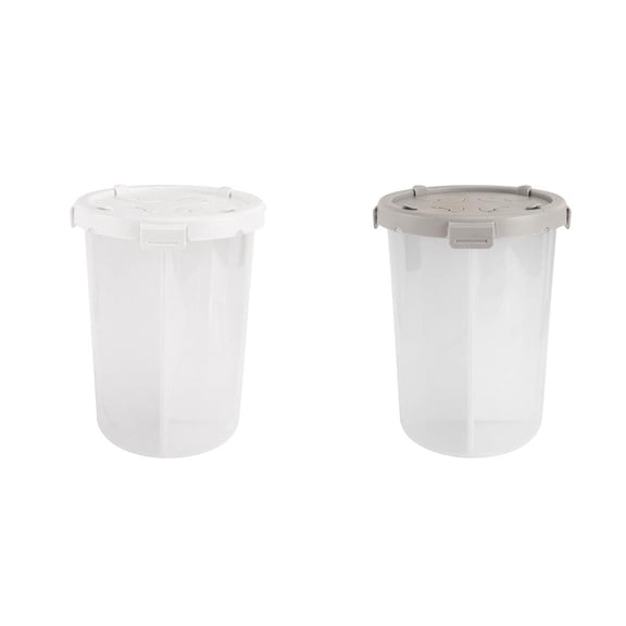 Fiocias 2x Multi-Purpose Food Storage Container with Compartment Kitchen Tool