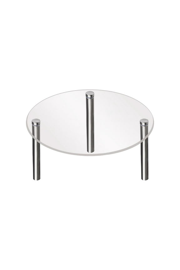 3 Leg Display Riser, Acrylic Cake Stand, Cupcake Assembled Round Jewelry Display extra large