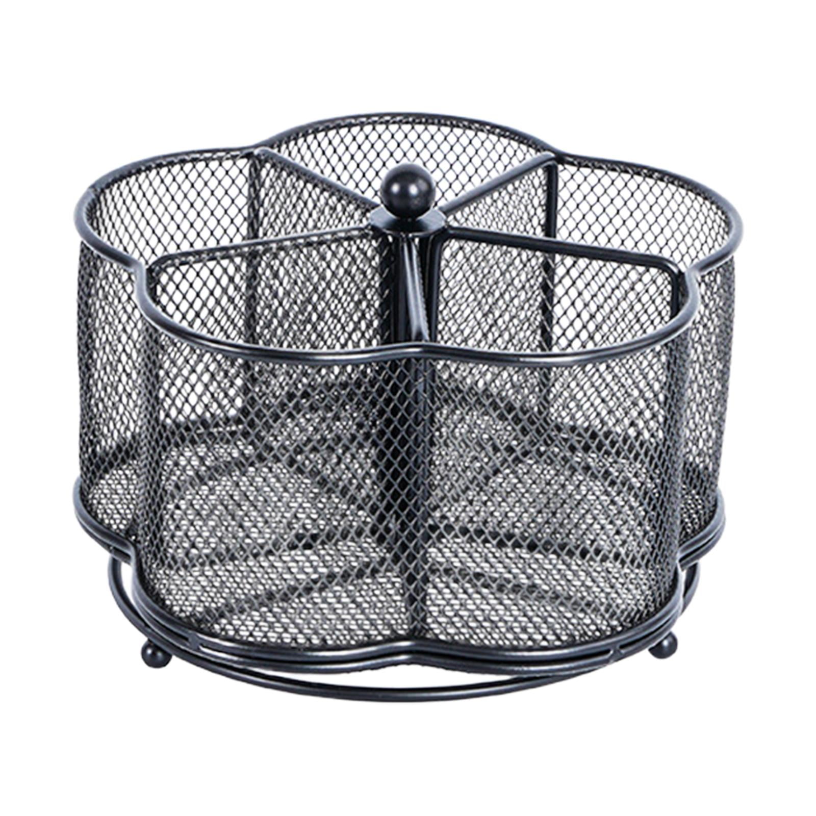Fiocias 360 degree Rotating Utensil Holder Cutlery Rack Multifunctional Space Saving Flatware