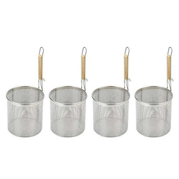 Fiocias 4 Stainless Steel Food Pasta Fine Mesh Colander Sieve Kitchen Cooking Gadget