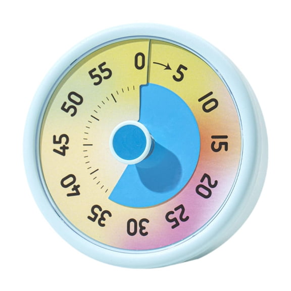 Fiocias 60 Minute Desk Visual Timer Baking Alarm Clock Homeschool Supplies Teaching Task blue