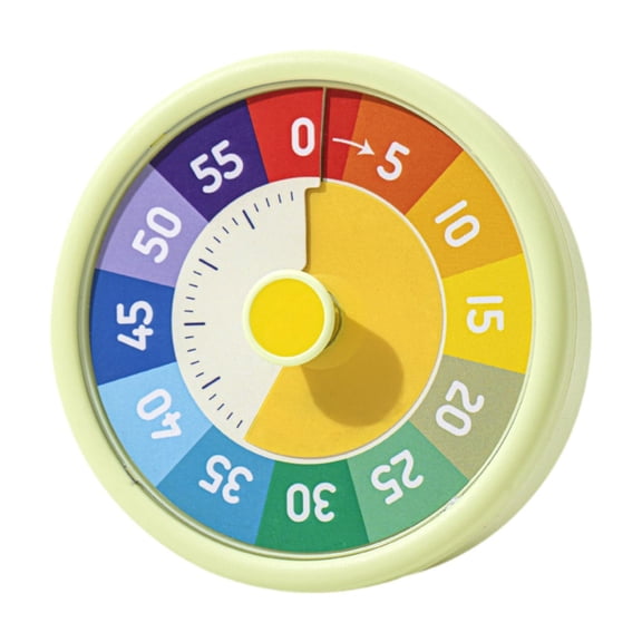 Fiocias 60 Minute Desk Visual Timer Baking Alarm Clock Homeschool Supplies Teaching Task green