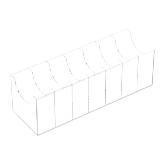 Fiocias Acrylic Belt Organizer Box Wardrobe Closet Display Case Container Storage Holder 7 Compartments