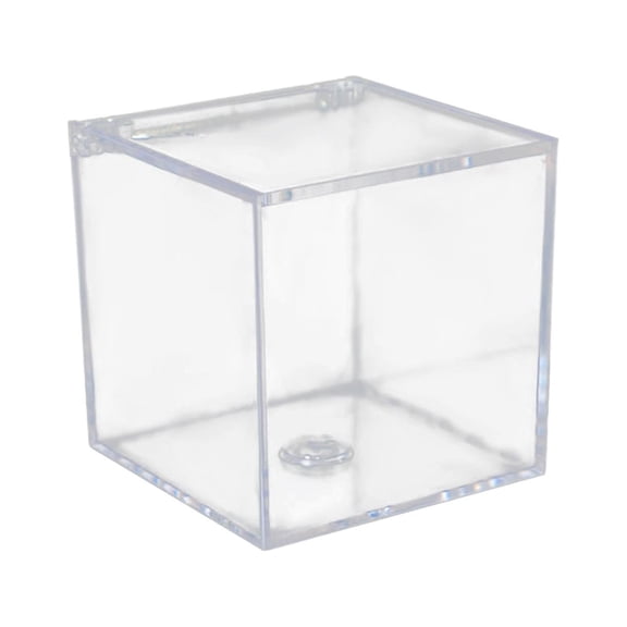 Fiocias Acrylic Clear Box Gift Box Transparent storage boxes square Containers Candy Box 6cm