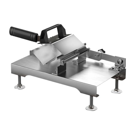 Fiocias Adjustable Manual Frozen Meat Slicing Tool Stainless Steel Bread Slicing Machine