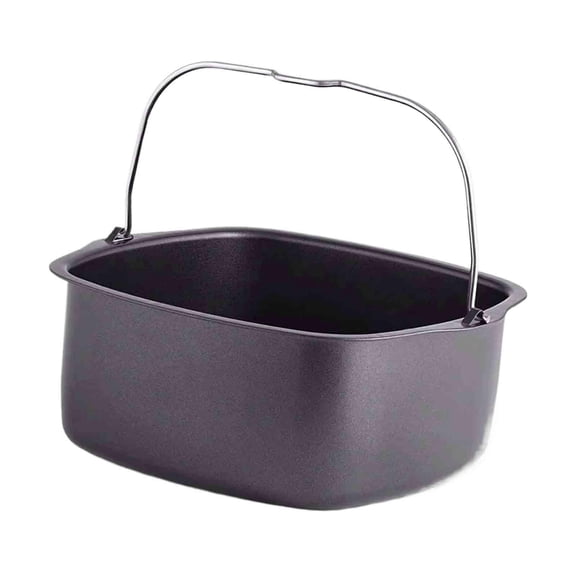 Fiocias Air Fryer Accessory Springfoam Pan Baking Cake Barrel Carbon Steel Air Fryer Pan 8 inch