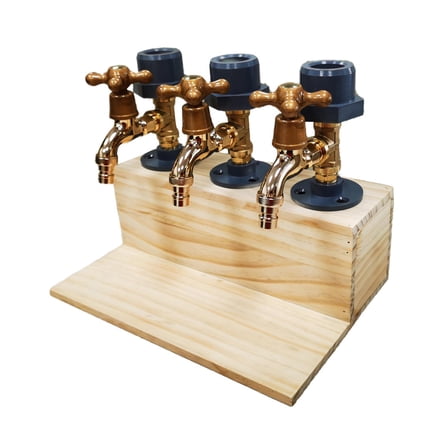 Fiocias Alcohol Holder for -Industrial Bar Stand for Bottle in Room Liquor Dispenser-Man 3 Heads