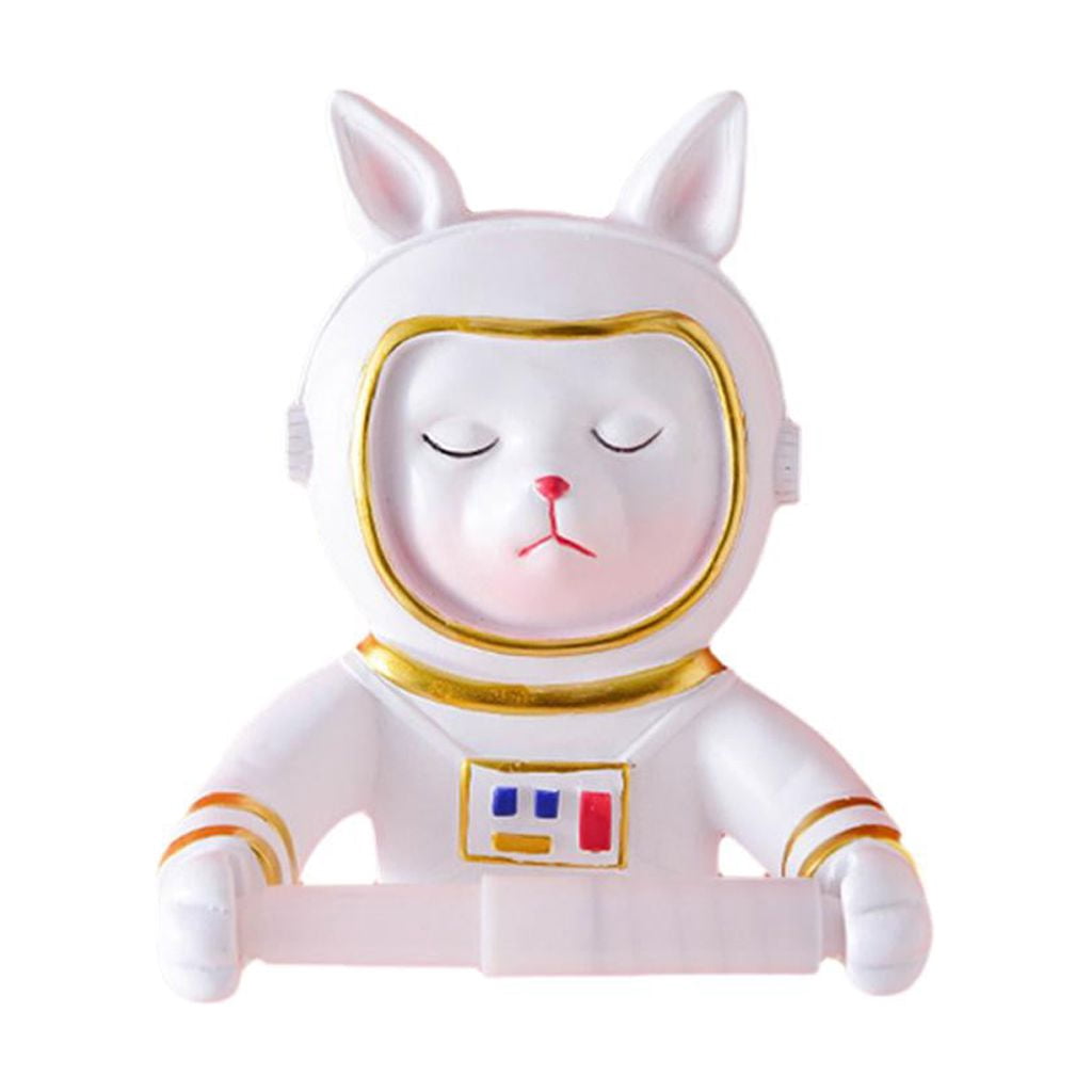 Fiocias Animal Style Bathroom Toilet Paper Holder Organizer for Restroom Hold Mega Rolls Puppy Astronaut