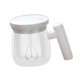 thumbnail image 1 of Fiocias Auto Stirring Coffee Mug Glass Self Mixing Cup 400ml Multipurpose Drinks Stirrer White with USB Cable, 1 of 9