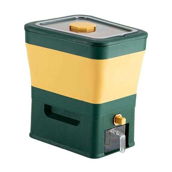 Fiocias Automatic Cereal Dispenser Storage Food Storage Container Plastic green