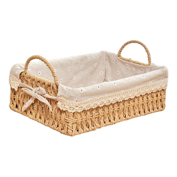 Fiocias Baskets Cosmetic Box for Table Home Decorative Rectangle