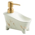 thumbnail image 1 of Fiocias Bathroom Counter Ceramic Liquid Soap Dispenser 350ml Pump Bottle Refillable for White, 1 of 8
