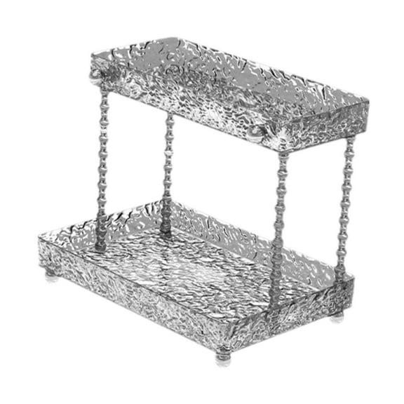 Fiocias Bathroom Counter Organizer Rack Multifunctional Decor Makeup Storage Shelf for Gray