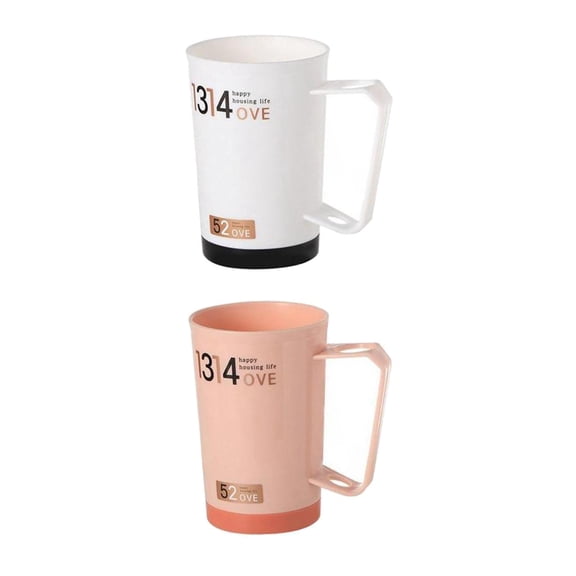 Fiocias Bathroom Tumbler Cup Toothbrush Cup Mug With Handles For Friends