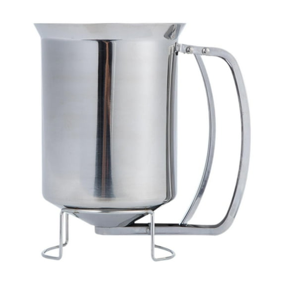 Fiocias Batter Dispenser Easy Flow Spout Handheld Batter Separator Pancake Batter Funnel
