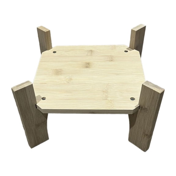 Fiocias Beverage Dispenser Holder Multiuse Small Aquarium Stand Wooden Display Riser for