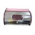 thumbnail image 1 of Fiocias Bread Bin with Roll Lid Bread Box Bread Holder Container for Kitchen Counter for Pink, 1 of 9