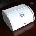thumbnail image 1 of Fiocias Bread Box Roll Top Bin Bakery Always Good Storage Loaf Kitchen Large, Black Pink White, 1 of 8