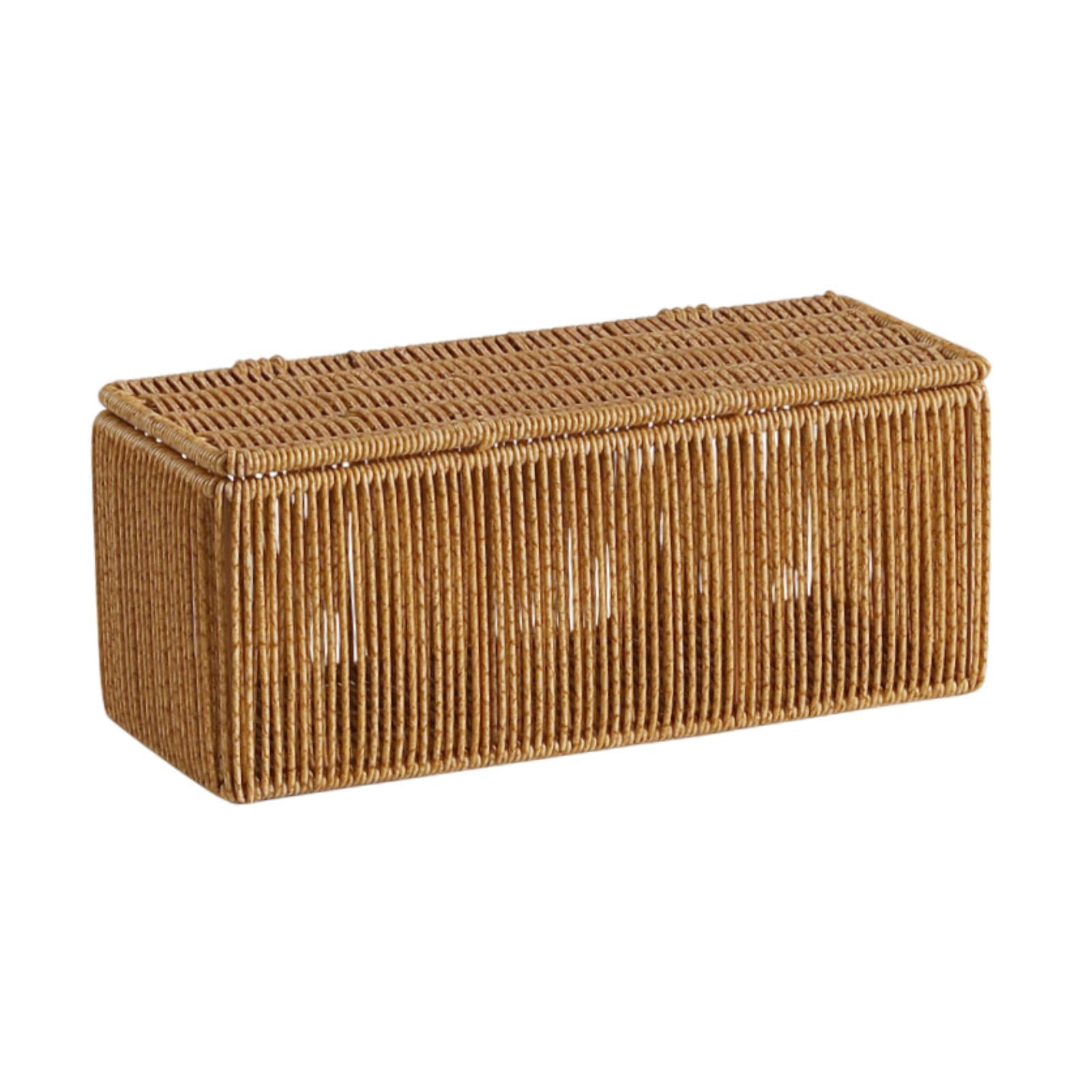 Fiocias Cable Management Box Cable Storage Box Freestanding Hide Conceal Cord Holder for