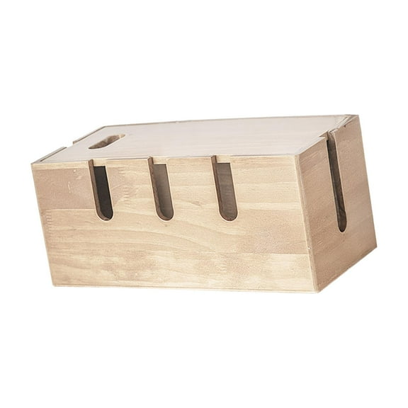 Fiocias Cable Management Box Conceal and Cover Wires Station Cord Holder Power Strip Box