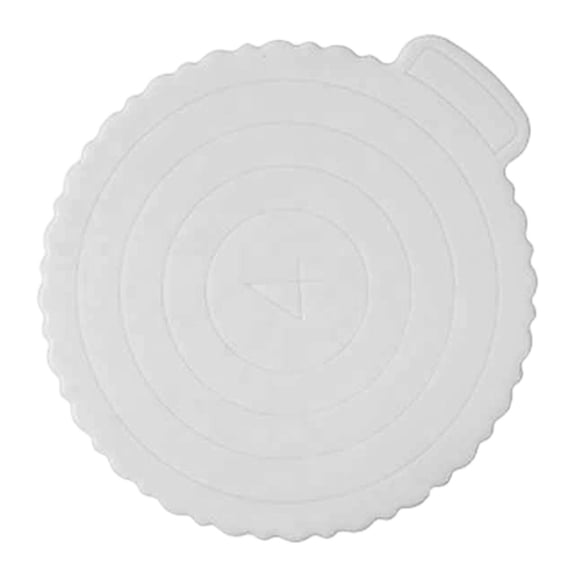 Fiocias Cake Board with Handle Cakes Circle Baking Tool Breads Support Display Plate for 15.5cmx17.5cm