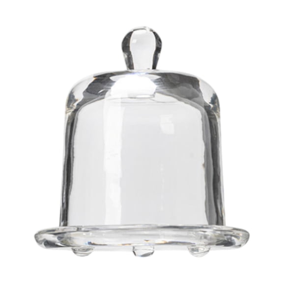 Fiocias Cake Stand with Dome Dustproof Decorative Dinnerware Clear Cake Dome Platter for
