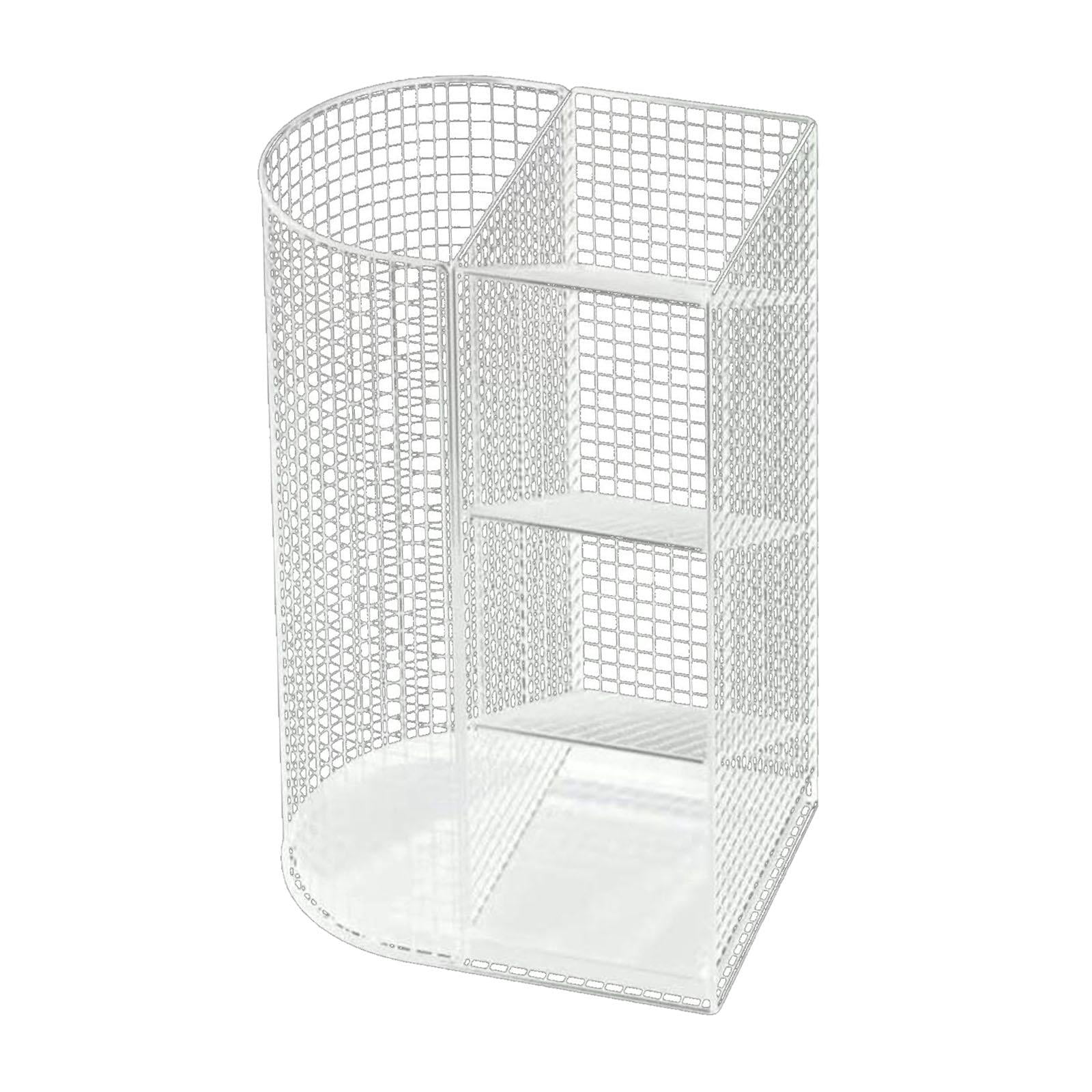 Fiocias Canes Walking Sticks Holder Umbrella Stand Holder Sturdy Large Capacity Umbrella White