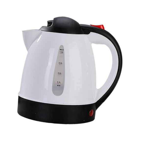 Fiocias Car Electric Kettle Car Kettle Boiler 1L Single Hand Design Hot Water Kettle for White