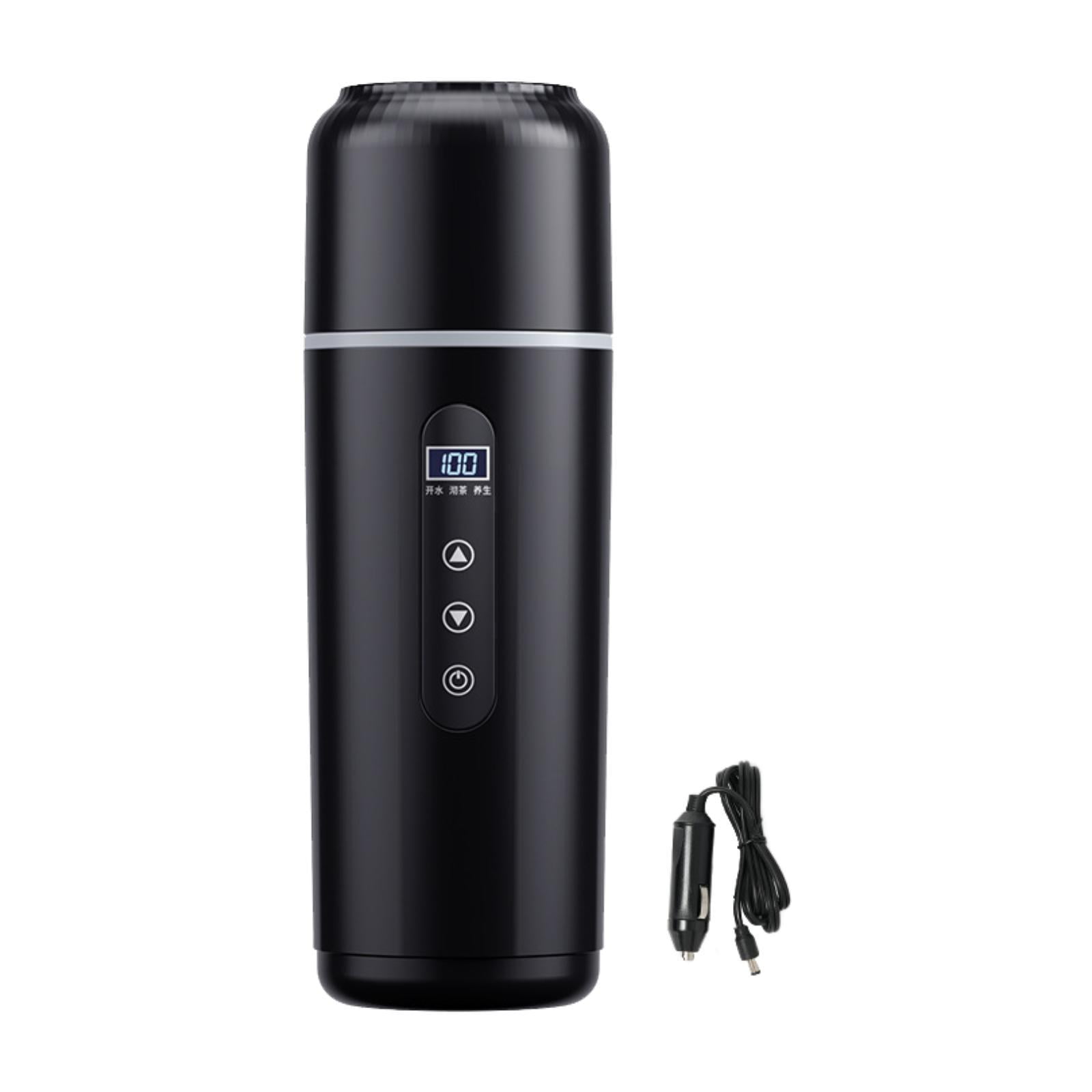 Fiocias Car Heating Travel Cup Car Electric Kettle Car Cup Warmer 12V/24V Car Heated Mug Style A