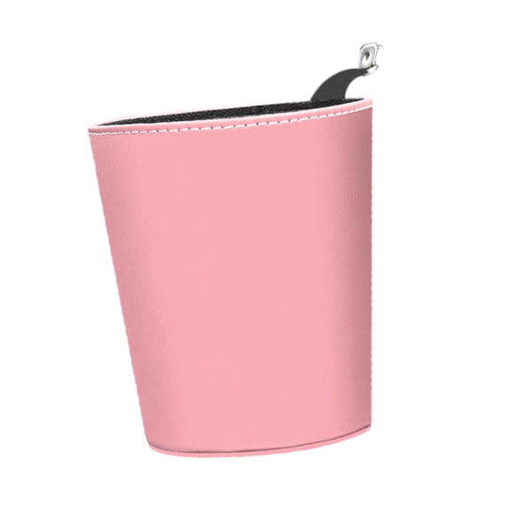 Fiocias Car Trash Bin Can ,Garbage Container Storage Box Storage Organizer Trash Bin Bag Pink