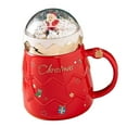 thumbnail image 1 of Fiocias Ceramic Christmas Mug Christmas Coffee Mug Birthday Coffee Cup Cute Xmas Mug for Red, 1 of 9