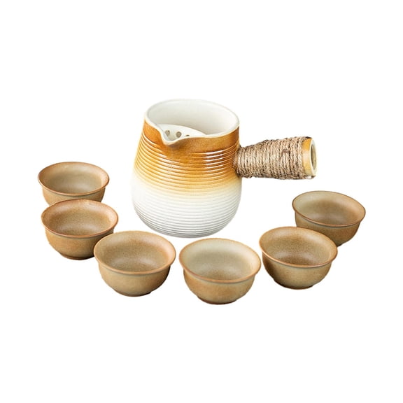 Fiocias Ceramic Teapot Loose Leaf Tea Pot Japanese Tea Maker Kettle Tea Infuser Clay Tea Style B