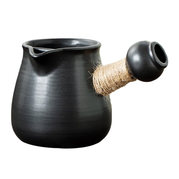 Fiocias Ceramic Teapot Tea Infuser Rustic Chinese Traditional Teapot Tea Maker with Side 380ml