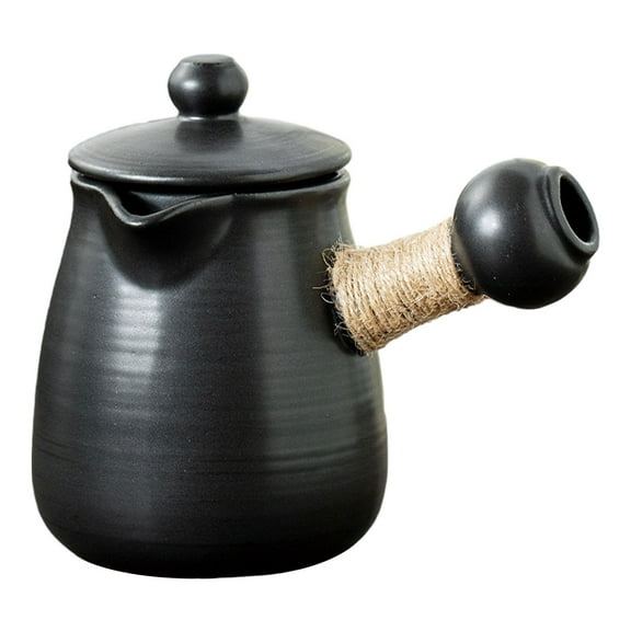 Fiocias Ceramic Teapot Tea Infuser Rustic Chinese Traditional Teapot Tea Maker with Side 700ml with lid