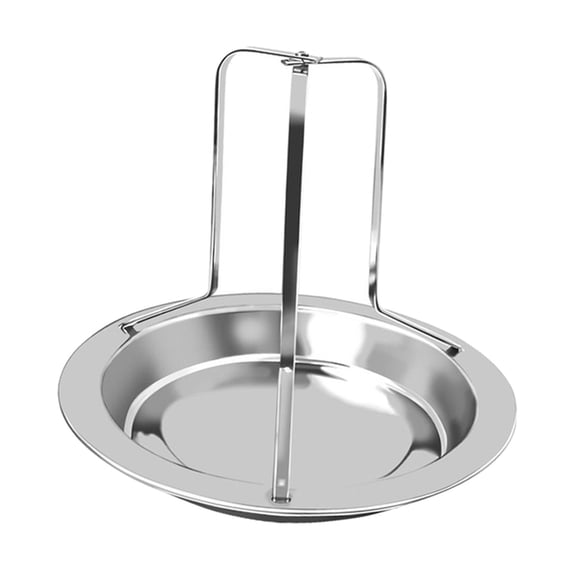 Fiocias Chicken Roaster Rack Holder Roasting Pan Stand for BBQ Indoor Outdoor Backacking Without Brush