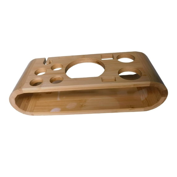 Fiocias Cocktail Shaker Wooden Rack Accs Durable Multi Use Centerpiece Sturdy Bartender