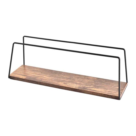 Fiocias Coffee Dripper Stand Station Wood Bottom Tea Strainer Stand Accessory for Coffee 40.1x11cm Base